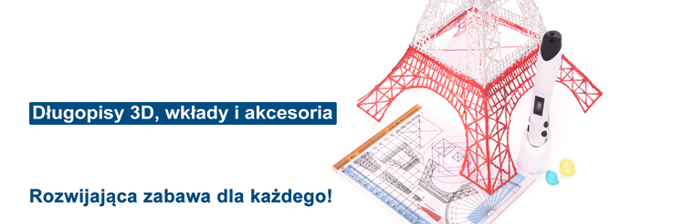 Długopisy 3D i wkłady