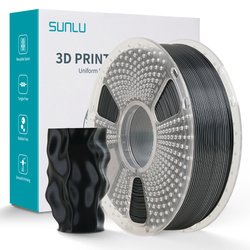 SUNLU SILK PLA+ 1.75mm 1kg DUAL Color Black White, multi, wielokolorowy, jedwabisty