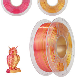 SUNLU SILK PLA+ 1.75mm 1kg DUAL Color Red Gold, multi, wielokolorowy, jedwabisty