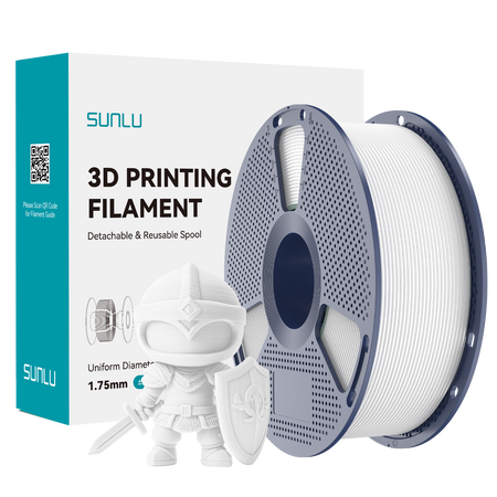 SUNLU PLA+ 2.0 1.75mm 1kg White / Biały 