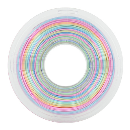 SUNLU PLA+ SILK 1.75mm 1kg SILK RAINBOW 04 - jedwabny, tęczowy, wielokolorowy