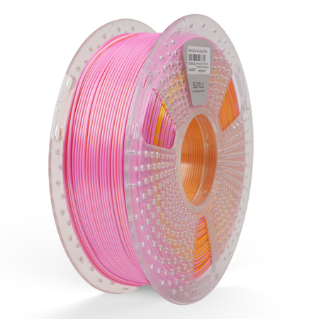 SUNLU SILK PLA+ 1.75mm 1kg DUAL Color Pink Gold, multi, wielokolorowy, jedwabisty