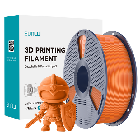 SUNLU PLA+ 2.0 1.75mm 1kg Sunny Orange / Pomarańczowy, słoneczny 