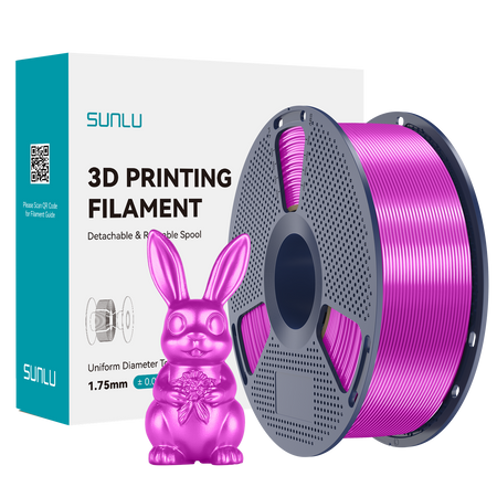 SUNLU PLA+ SILK 1.75mm 1kg SILK Purple / fioletowy