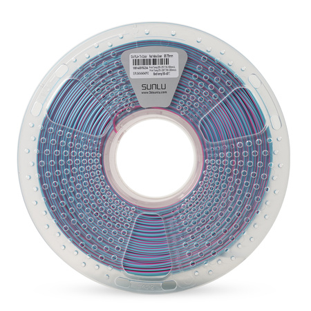 SUNLU SILK PLA+ 1.75mm 1kg TRI Color Red Yellow Green, multi, wielokolorowy, jedwabisty