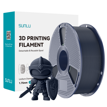 SUNLU PLA+ 2.0 1.75mm 1kg Midnight / Czarny, antracyt
