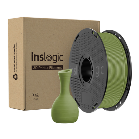 Inslogic PLA Pro 1.75mm 1kg Olive Green / Zielony, oliwkowy