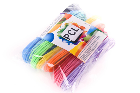 Zestaw wkładów PCL - 50m - 10 kolorów po 5m - Wkład Filament 3D PCL