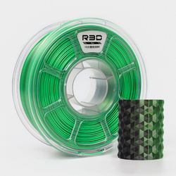 R3D PLA Magic SILK 1.75mm 1kg DUAL Color Black Green , multi, wielokolorowy, jedwabisty