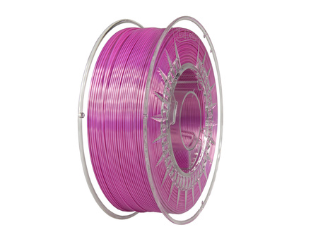 Wkład PLA SILK 5m - Devil Design SILK 1.75mm Bright Pink / Jasnoróżowy