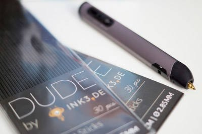 Wkłady filamentu 2.85 mm dla 3Doodler - PLA - Czerwony