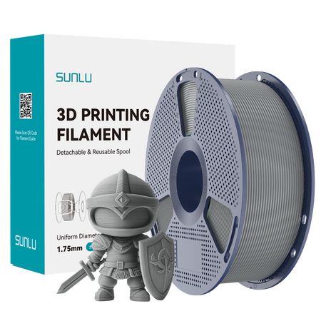 SUNLU PLA+ 2.0 1.75mm 1kg Grey / Szary