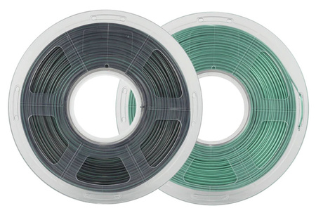 SUNLU SILK PLA+ 1.75mm 1kg DUAL Color Black Green, multi, wielokolorowy, jedwabisty