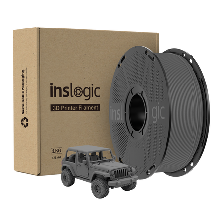 Inslogic Matte PLA Pro 1.75mm 1kg Grey / Szary