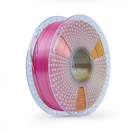 SUNLU SILK PLA+ 1.75mm 1kg TRI Color Red Yellow Blue, multi, wielokolorowy, jedwabisty