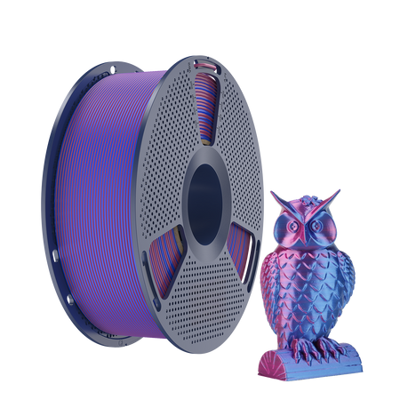 SUNLU SILK PLA+ 1.75mm 1kg DUAL Color Red Blue, multi, wielokolorowy, jedwabisty