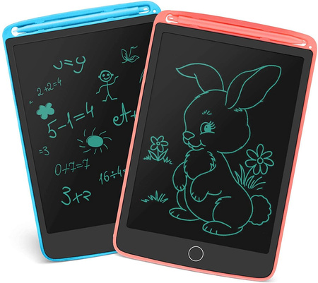 Znikopis notatnik Enotepad Tablet LCD 2PC Róż i Niebieski