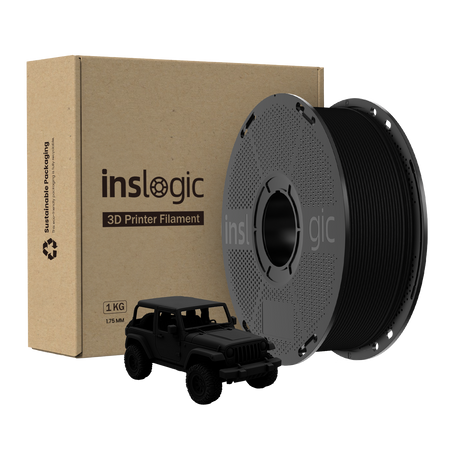 Inslogic Matte PLA Pro 1.75mm 1kg Black / Czarny