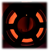 SUNLU PLA 1.75mm 1kg Glow In the Dark Red / czerwony, świecący