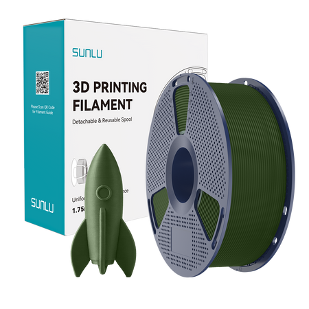 SUNLU High Speed PLA+ 1.75mm 1kg Olive Green / Zielony oliwkowy