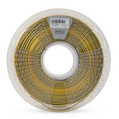 SUNLU SILK PLA+ 1.75mm 1kg DUAL Color Black Gold, multi, wielokolorowy, jedwabisty