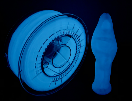 Devil Design PLA 1.75mm 0,33kg Glow in The Dark Blue / Świecący w Ciemności Błękitny