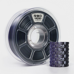 R3D PLA Magic SILK 1.75mm 1kg DUAL Color Black Purple , multi, wielokolorowy, jedwabisty