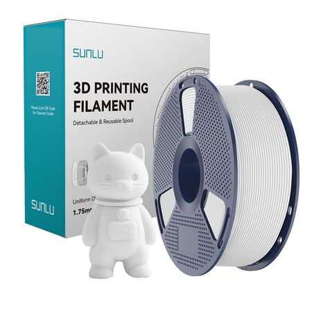 SUNLU PLA Classic (HS Matte) 1.75mm 1kg White / biały