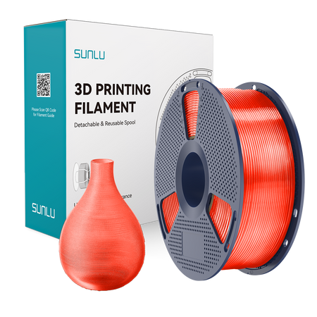 SUNLU PET-G 1.75mm 1kg  Transparent Red / Czerwony Transparentny