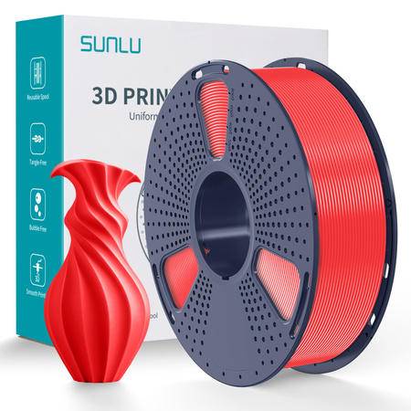 SUNLU PLA 1.75mm 1kg Cherry Red / Czerwony, wiśniowy