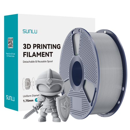 SUNLU PLA+ 2.0 1.75mm 1kg Silver / Srebrny