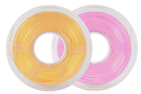 SUNLU SILK PLA+ 1.75mm 1kg DUAL Color Pink Gold, multi, wielokolorowy, jedwabisty