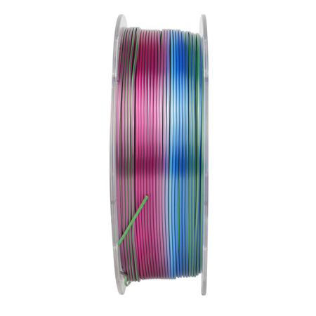 SUNLU PLA+ SILK 1.75mm 1kg SILK RAINBOW 06 - jedwabny, tęczowy, wielokolorowy
