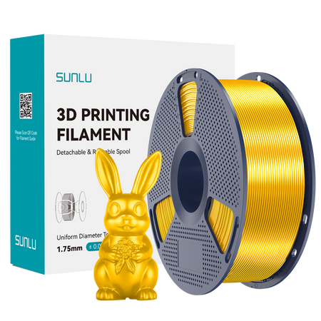 SUNLU PLA+ SILK 1.75mm 1kg SILK Light Gold / Złoty, jedwabny