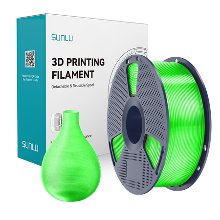 SUNLU PET-G 1.75mm 1kg  Transparent Green / Zielony Transparentny