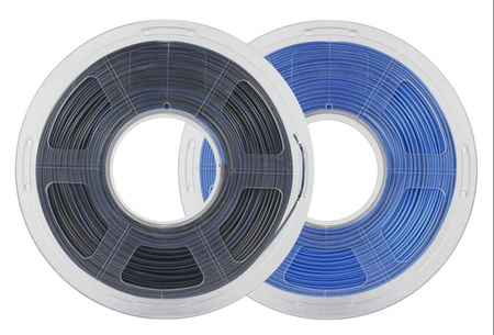 SUNLU SILK PLA+ 1.75mm 1kg DUAL Color Black Blue, multi, wielokolorowy, jedwabisty