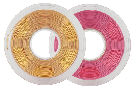 SUNLU SILK PLA+ 1.75mm 1kg DUAL Color Red Gold, multi, wielokolorowy, jedwabisty