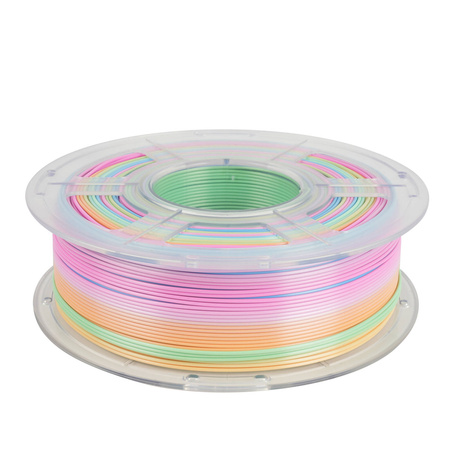 SUNLU PLA+ SILK 1.75mm 1kg SILK RAINBOW 04 - jedwabny, tęczowy, wielokolorowy