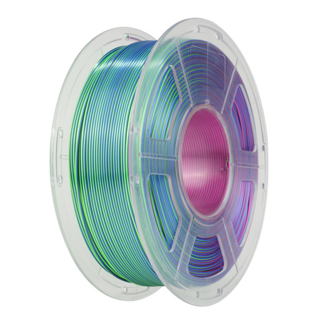 SUNLU SILK PLA+ 1.75mm 1kg TRI Color Blue Green Purple, multi, wielokolorowy, jedwabisty