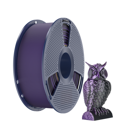 SUNLU SILK PLA+ 1.75mm 1kg DUAL Color Black Purple, multi, wielokolorowy, jedwabisty