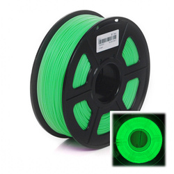 Wkład PLA GLOW 5m - SUNLU PLA 1.75mm Glow In the Dark Green / zielony, świecący